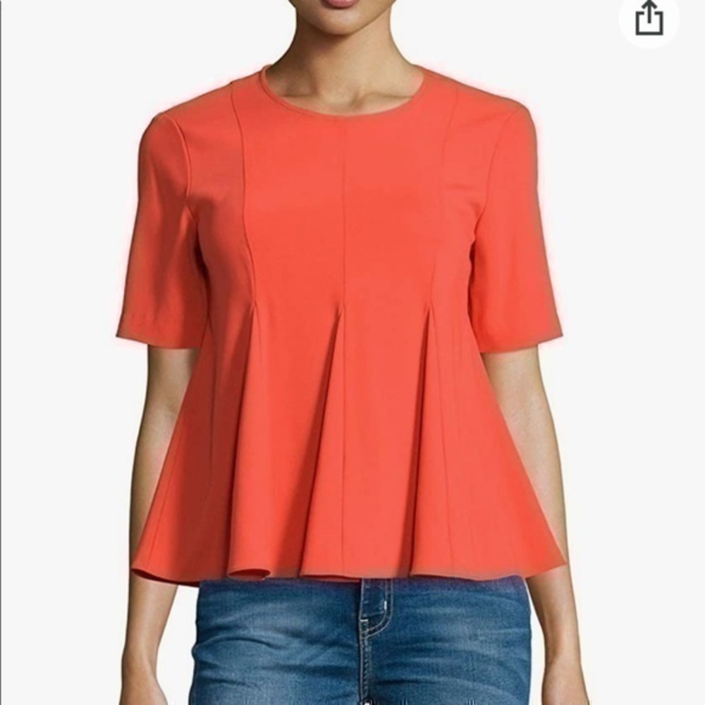 Opening Ceremony Moodie Penn Pleated Crepe Blouse Size 0